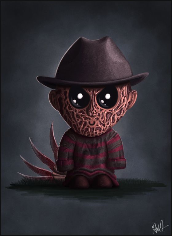 Drawing rendering of Freddy Krueger